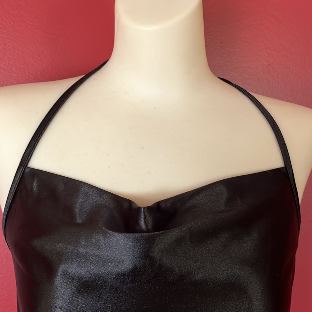 New Wild Fable black satin spaghetti strap top - Picture 13 of 15